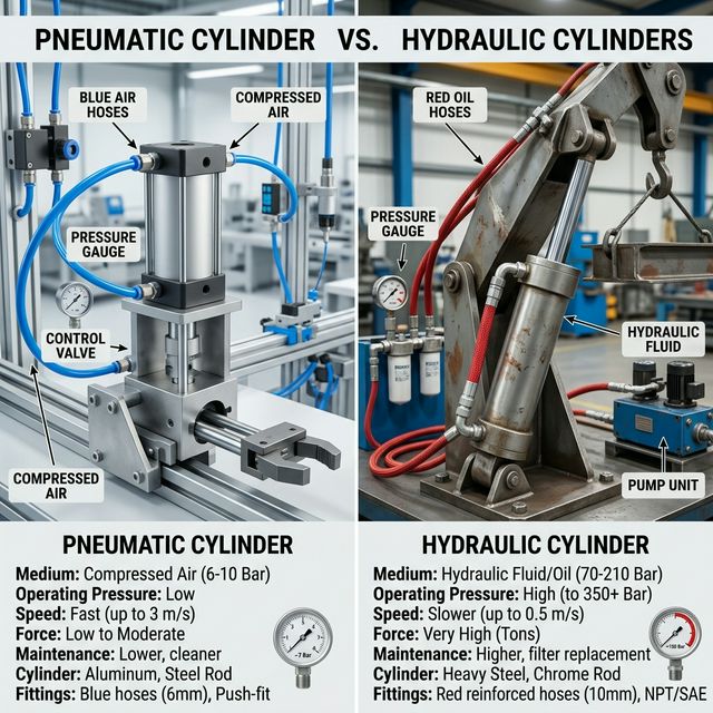 Pneumatic vs Hydraulic Systems